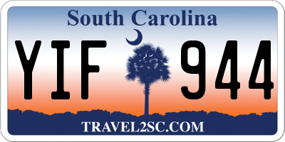 SC license plate YIF944