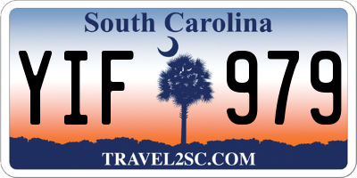 SC license plate YIF979