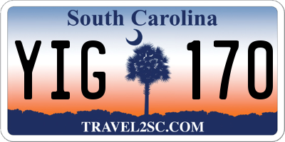 SC license plate YIG170