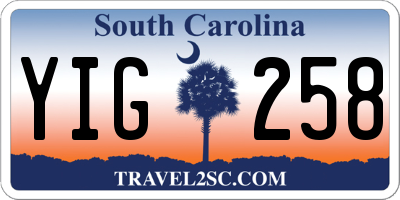 SC license plate YIG258