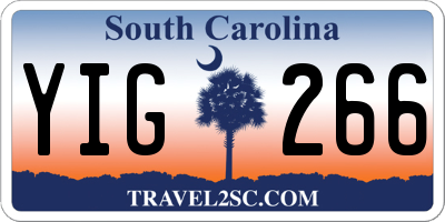 SC license plate YIG266