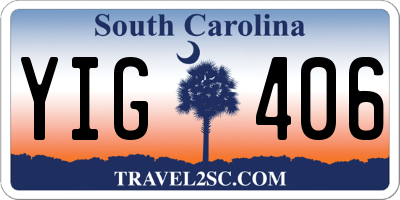 SC license plate YIG406
