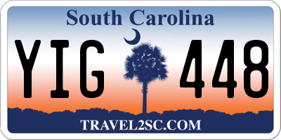 SC license plate YIG448