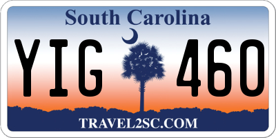 SC license plate YIG460