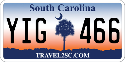 SC license plate YIG466