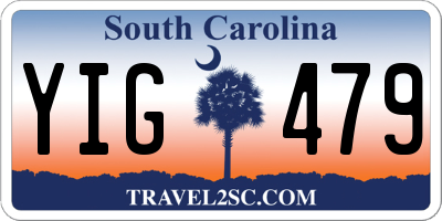 SC license plate YIG479