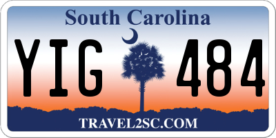 SC license plate YIG484