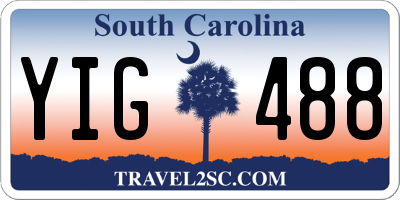 SC license plate YIG488