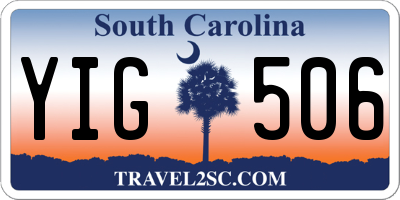 SC license plate YIG506