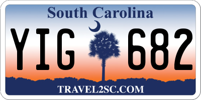 SC license plate YIG682