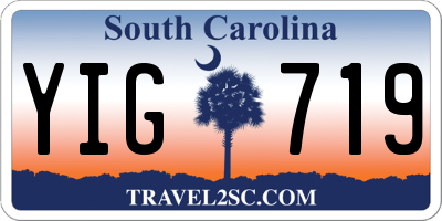 SC license plate YIG719