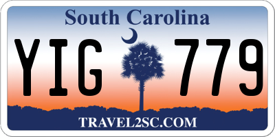 SC license plate YIG779