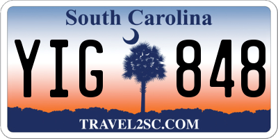 SC license plate YIG848