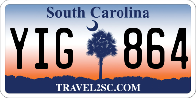 SC license plate YIG864