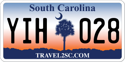 SC license plate YIH028