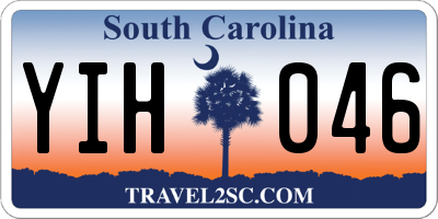 SC license plate YIH046