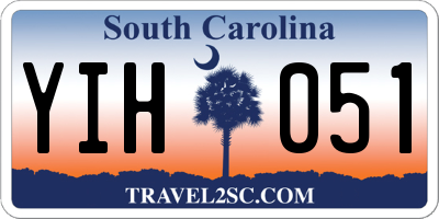 SC license plate YIH051
