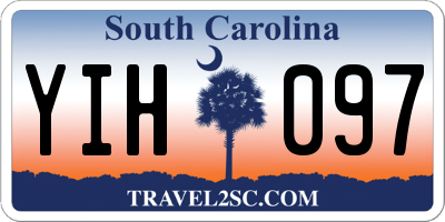 SC license plate YIH097