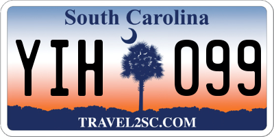 SC license plate YIH099