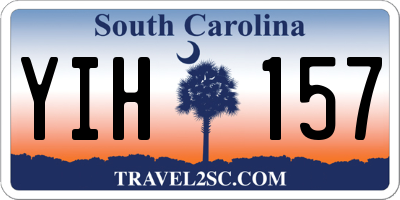 SC license plate YIH157