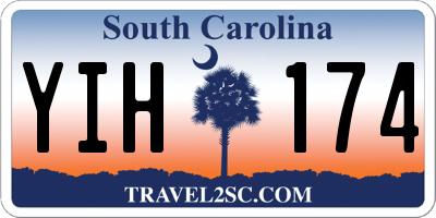 SC license plate YIH174