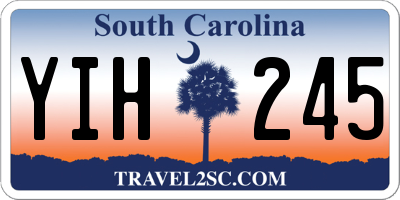 SC license plate YIH245