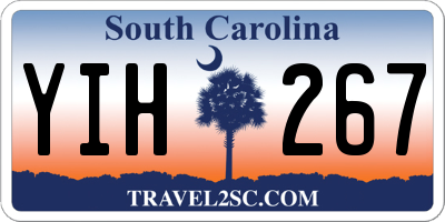 SC license plate YIH267