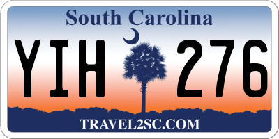 SC license plate YIH276