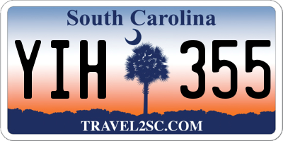 SC license plate YIH355