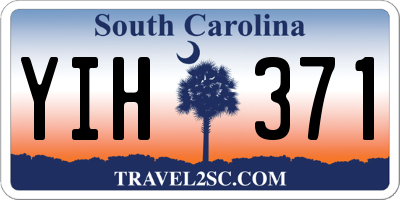 SC license plate YIH371