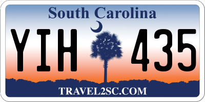 SC license plate YIH435