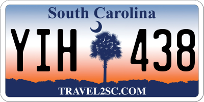 SC license plate YIH438