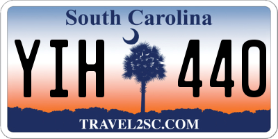 SC license plate YIH440