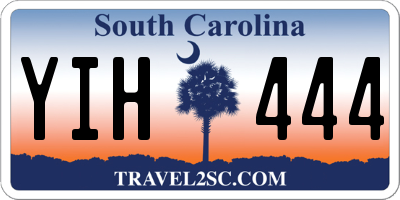 SC license plate YIH444