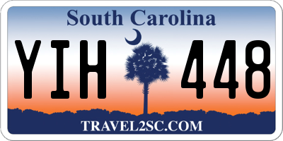 SC license plate YIH448