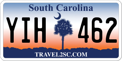 SC license plate YIH462