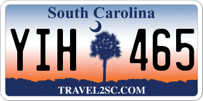 SC license plate YIH465