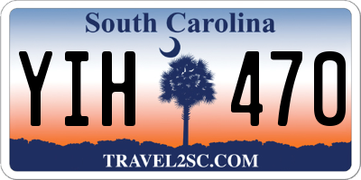SC license plate YIH470
