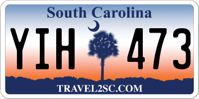 SC license plate YIH473