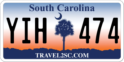 SC license plate YIH474