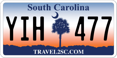 SC license plate YIH477