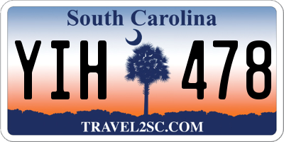 SC license plate YIH478