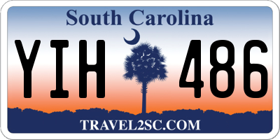 SC license plate YIH486