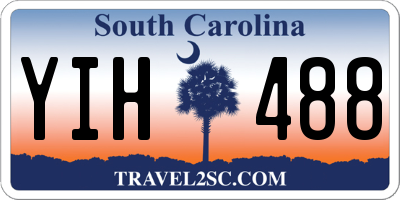 SC license plate YIH488