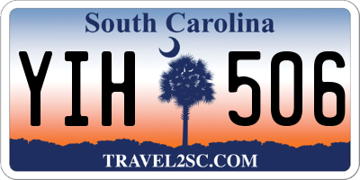 SC license plate YIH506