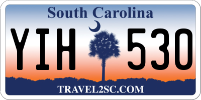 SC license plate YIH530