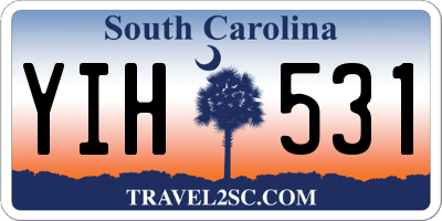 SC license plate YIH531