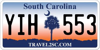 SC license plate YIH553