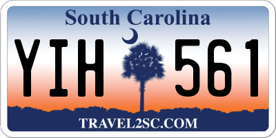 SC license plate YIH561