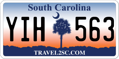SC license plate YIH563